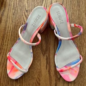 Never worn Schutz block heel